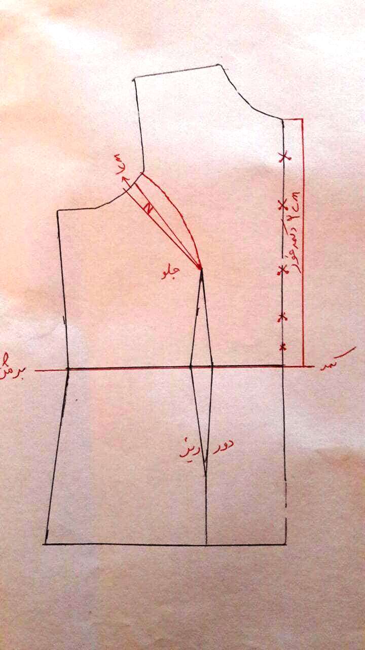 آموزش مانتو جلیقه دار