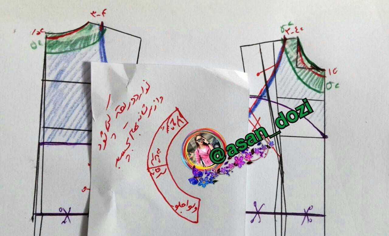 آموزش پیراهن مجلسی با آستین حجاب